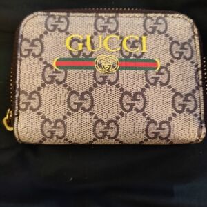 Gucci Brown and Gold Key & Card Holder